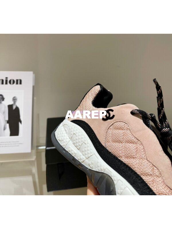 Replica Chanel Trainer Fabric & Suede Calfskin G38290 Beige 6