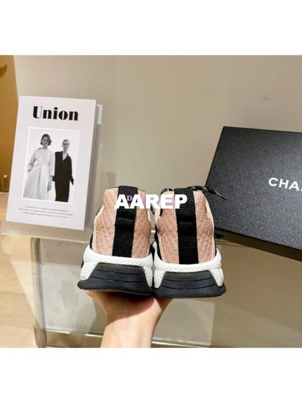 Replica Chanel Trainer Fabric & Suede Calfskin G38290 Beige 9