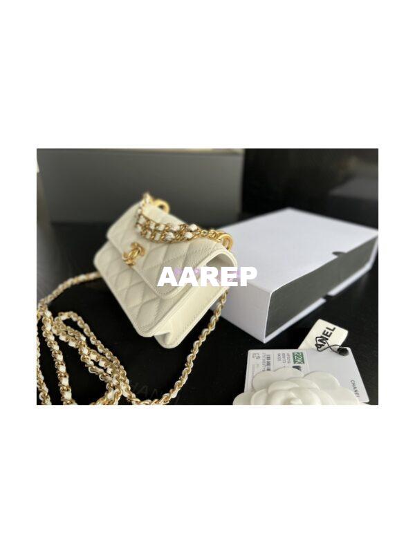 Replica Chanel Wallet On Chain Grained Calfskin AP3021 White 7