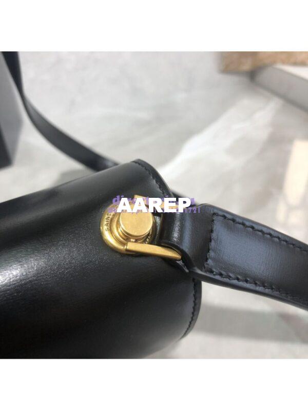 Replica Yves Saint Laurent YSL Carre Satchel In Smooth Leather 585060 Black 4