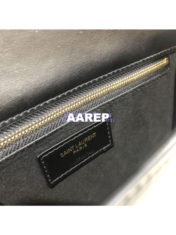 Replica Yves Saint Laurent YSL Carre Satchel In Smooth Leather 585060 Black 9