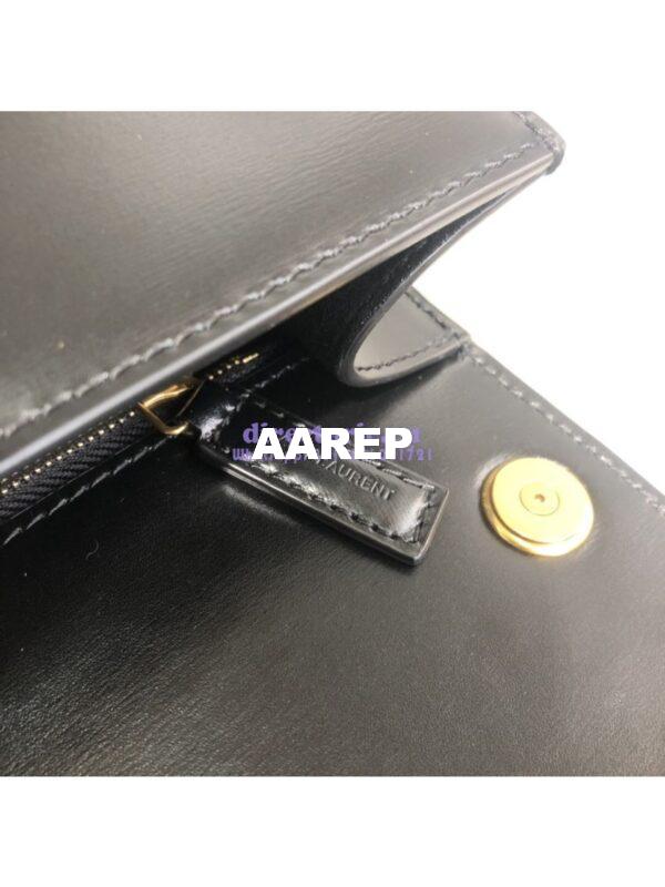 Replica Yves Saint Laurent YSL Carre Satchel In Smooth Leather 585060 Black 10