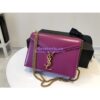 Replica YSL Saint Laurent Cassandra Monogram Clasp Bag In Smooth Leather Beige