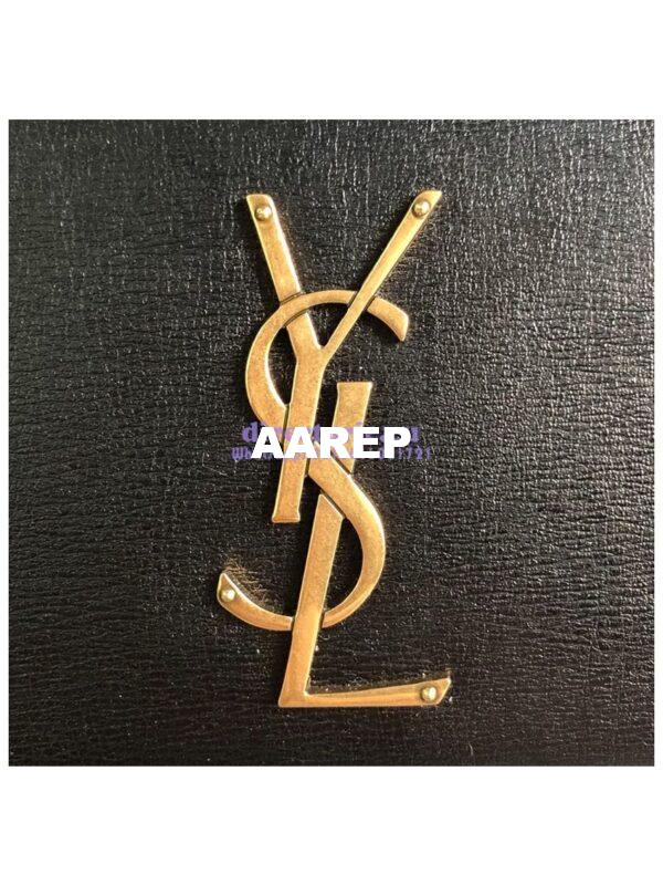 Replica YSL Saint Laurent Sunset Medium In Smooth Leather 442906 Black Gold Hardware 7
