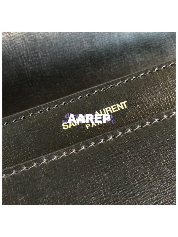 Replica YSL Saint Laurent Sunset Medium In Smooth Leather 442906 Black Gold Hardware 11