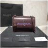 Replica YSL Saint Laurent Cassandra Top Handle Medium Bag In Grain De Poudre Leather Green 2