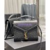 Replica YSL Saint Laurent Cassandra Top Handle Medium Bag In Grain De Poudre Leather Blanc 2