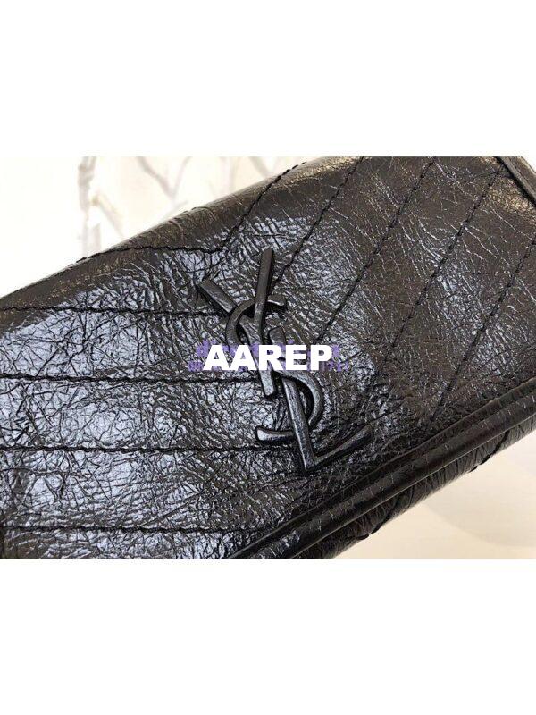 Replica YSL Saint Laurent Niki Large Wallet In Crinkled Vintage Leather 5