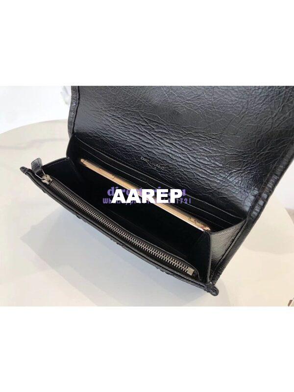 Replica YSL Saint Laurent Niki Large Wallet In Crinkled Vintage Leather 7
