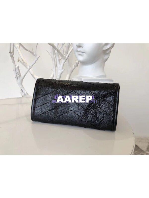 Replica YSL Saint Laurent Niki Large Wallet In Crinkled Vintage Leather 11