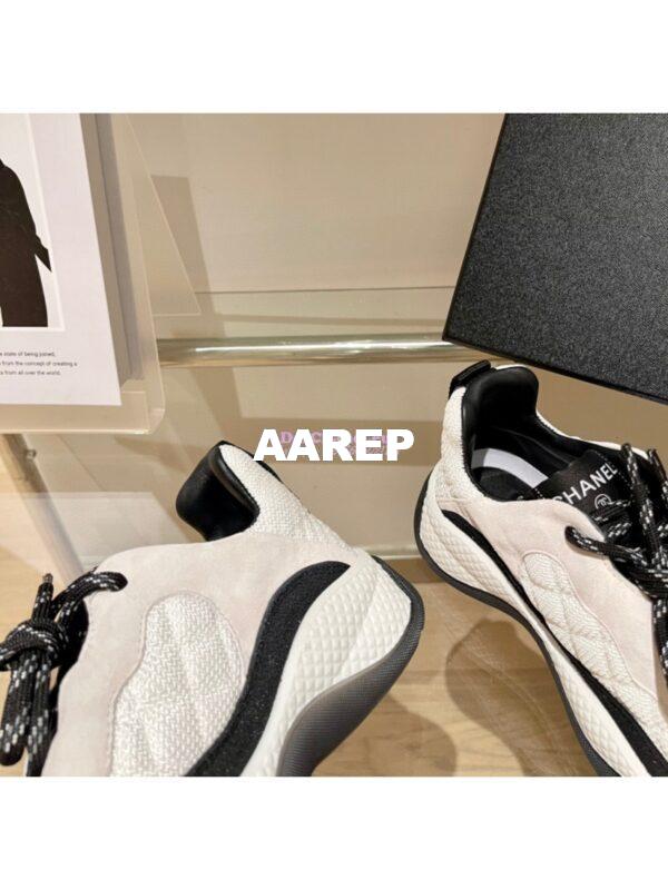 Replica Chanel Trainer Fabric & Suede Calfskin G38290 Ivory 7