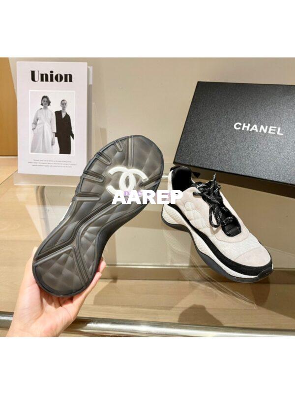 Replica Chanel Trainer Fabric & Suede Calfskin G38290 Ivory 8