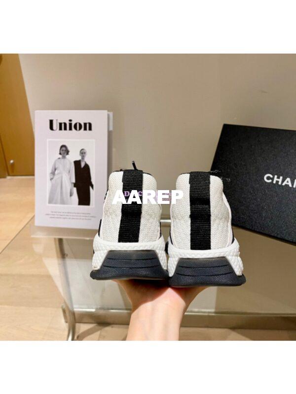 Replica Chanel Trainer Fabric & Suede Calfskin G38290 Ivory 9