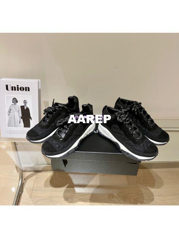 Replica Chanel Trainer Fabric & Suede Calfskin G38290 Black