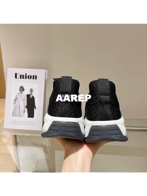 Replica Chanel Trainer Fabric & Suede Calfskin G38290 Black 5