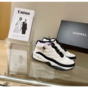 Replica Chanel Trainer Fabric & Suede Calfskin G38292 Ivory
