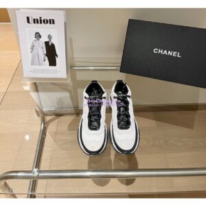 Replica Chanel Trainer Fabric & Suede Calfskin G38292 Ivory 2