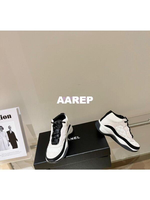 Replica Chanel Trainer Fabric & Suede Calfskin G38292 Ivory 5