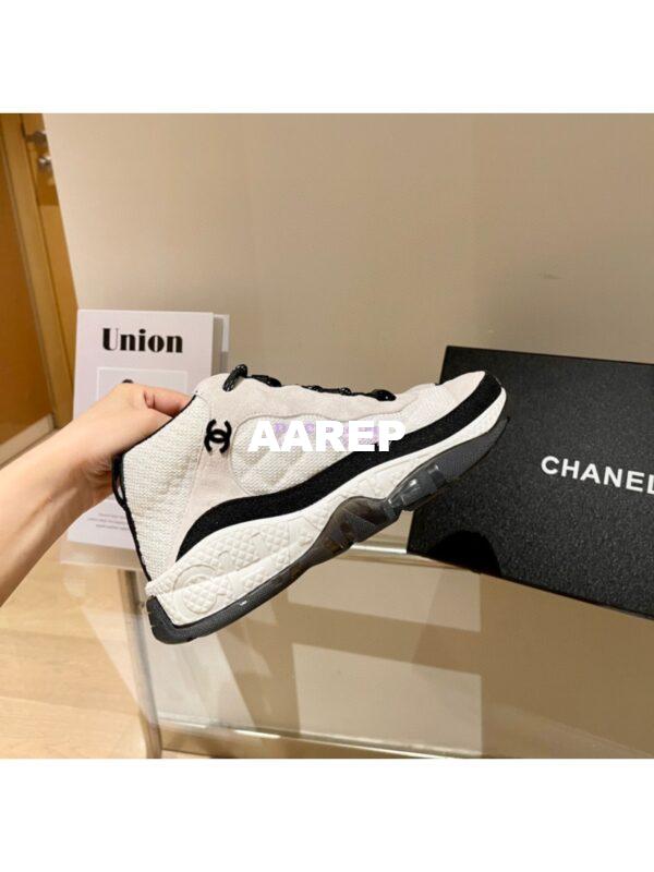 Replica Chanel Trainer Fabric & Suede Calfskin G38292 Ivory 7
