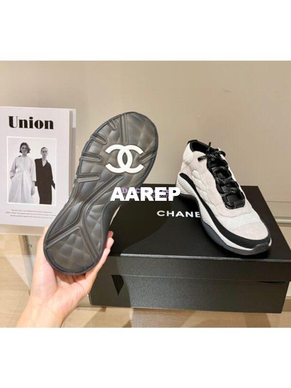 Replica Chanel Trainer Fabric & Suede Calfskin G38292 Ivory 8