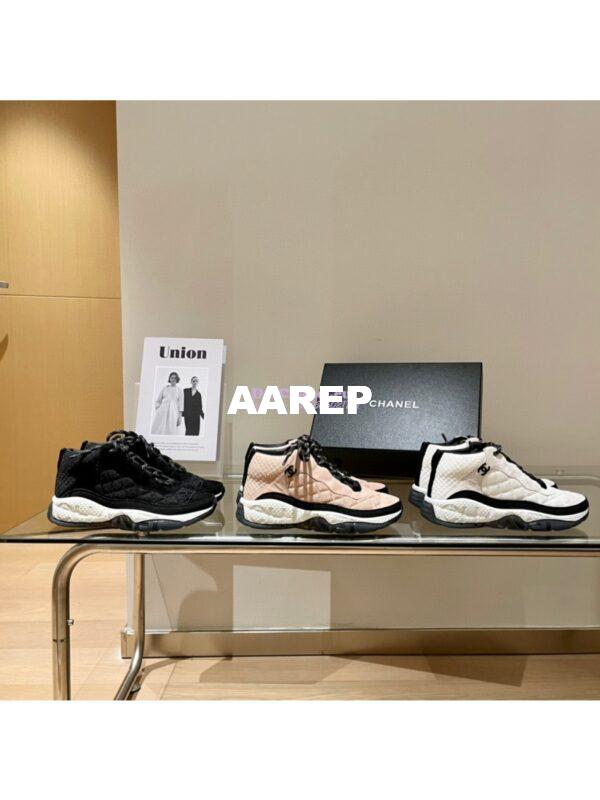 Replica Chanel Trainer Fabric & Suede Calfskin G38292 Black