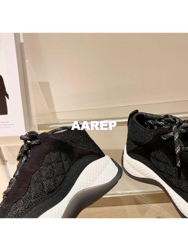 Replica Chanel Trainer Fabric & Suede Calfskin G38292 Black 6
