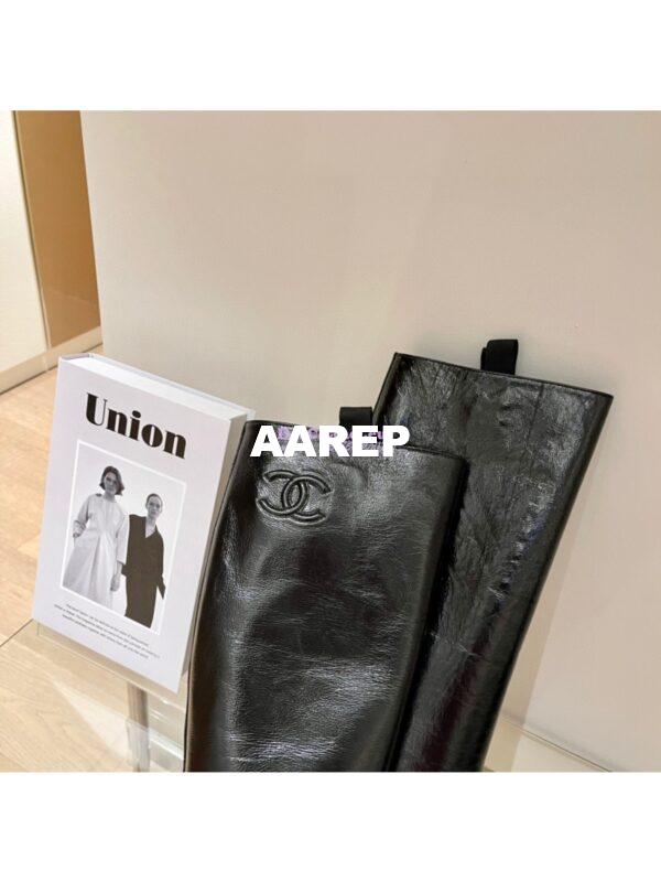Replica Chanel High Boots G37985 in Calfskin Black 6