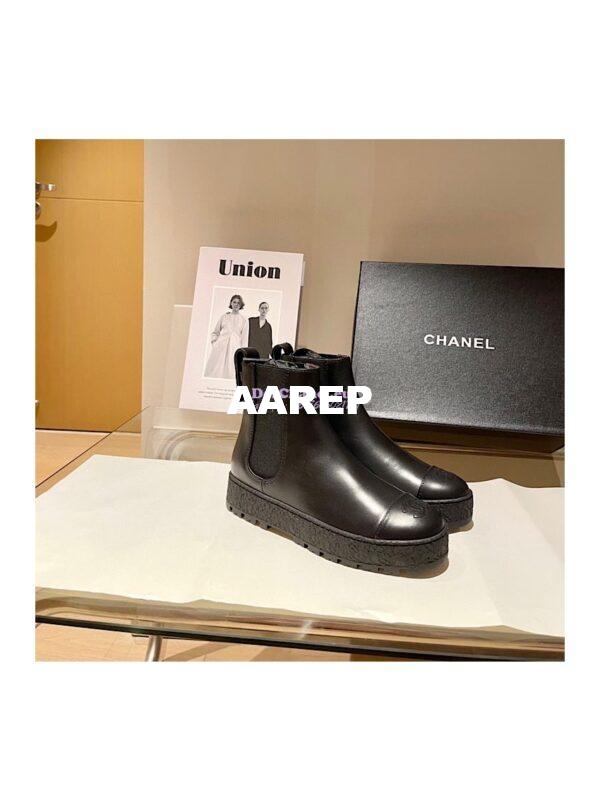 Replica Chanel Ankle Boots G37927 in Calfskin Black