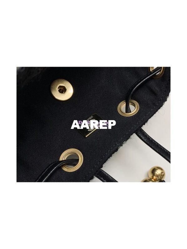 Replica Chanel Duma Backpack Wool Tweed & Gold-Tone Metal AS3615 Black & Gray 11