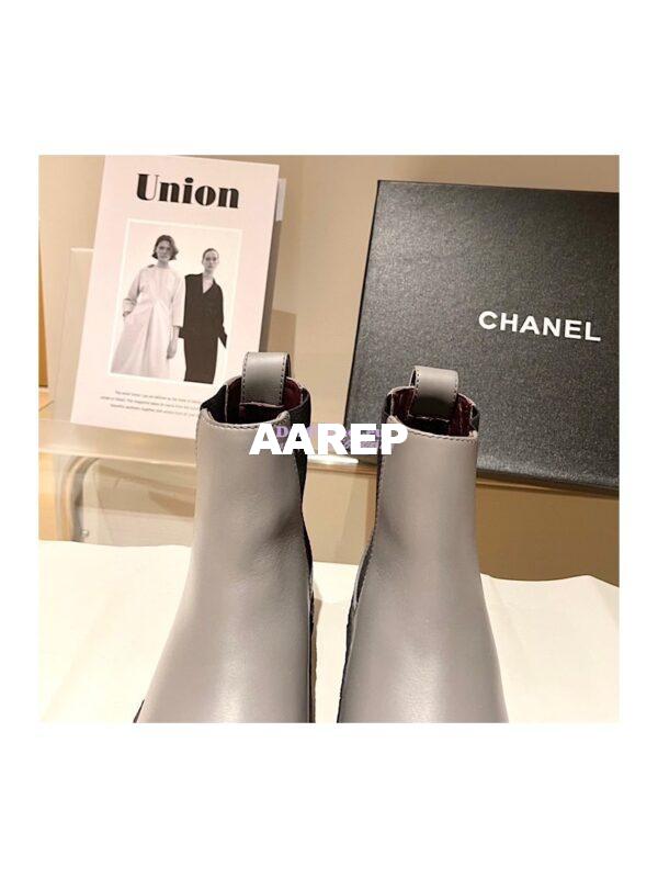 Replica Chanel Ankle Boots G37927 in Calfskin Grey 8
