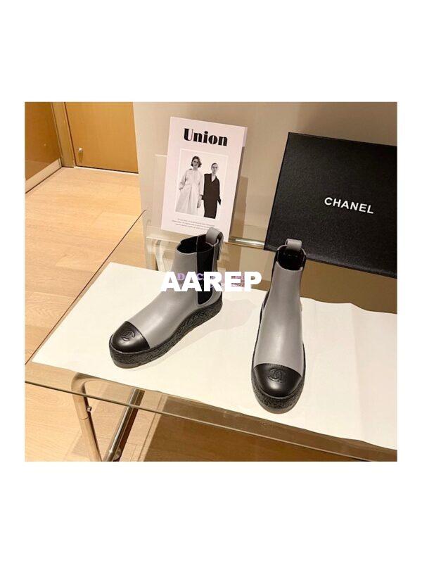Replica Chanel Ankle Boots G37927 in Calfskin Grey 10