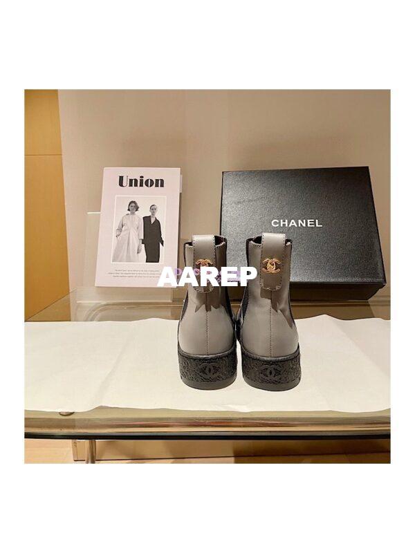 Replica Chanel Ankle Boots G37927 in Calfskin Grey 11