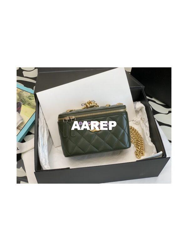 Replica Chanel 22K Vanity Bag Lambskin AP3044 Khaki