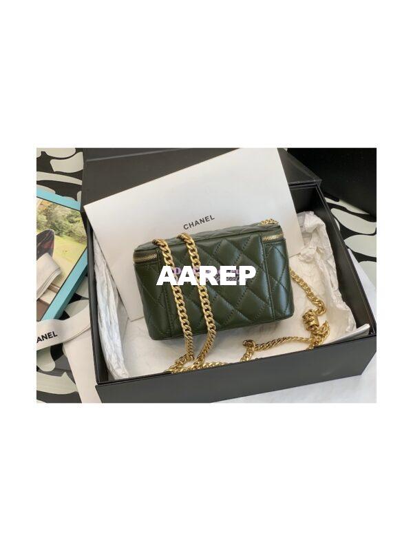 Replica Chanel 22K Vanity Bag Lambskin AP3044 Khaki 5