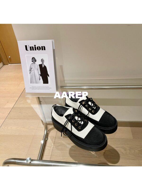 Replica Chanel Lace Up G38081 White Black 4
