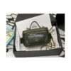 Replica Chanel 22 Handbag Wool Tweed & Gold Metal AS3260 Black and ecru 2