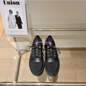 Replica Chanel Lace Up G38081 Black 2