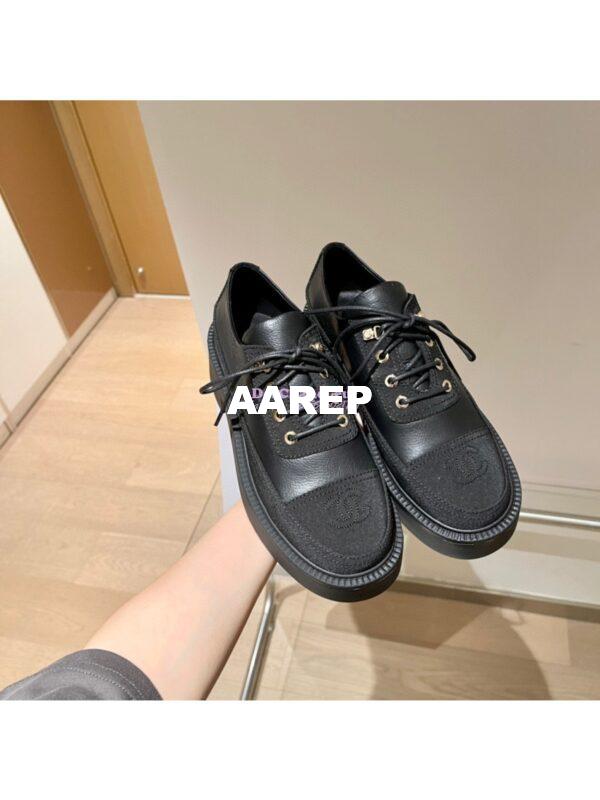 Replica Chanel Lace Up G38081 Black 6