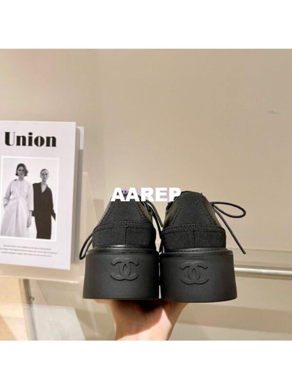 Replica Chanel Lace Up G38081 Black 9