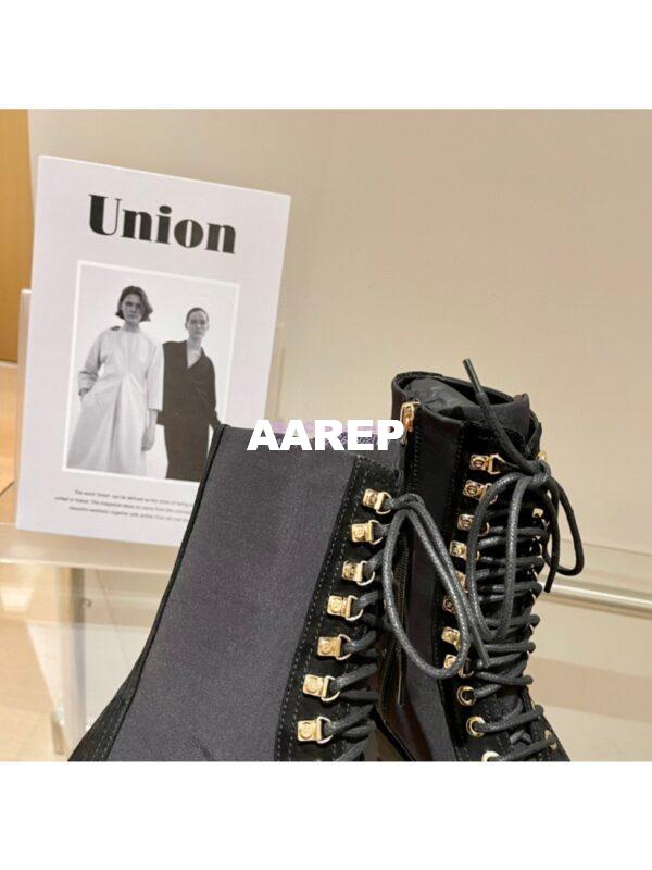 Replica Chanel Lace Up G38086 Black with Patent Calfskin 9