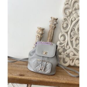 Replica Chanel Mini Business Affinity Backpack AS3530 Grey