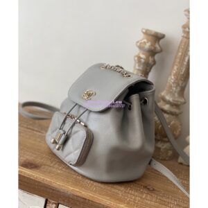 Replica Chanel Mini Business Affinity Backpack AS3530 Grey 2
