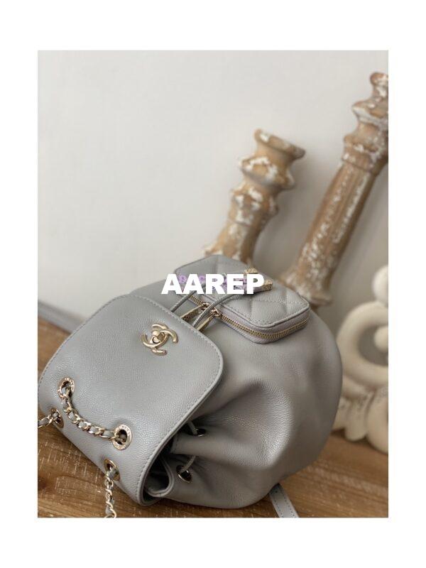Replica Chanel Mini Business Affinity Backpack AS3530 Grey 3