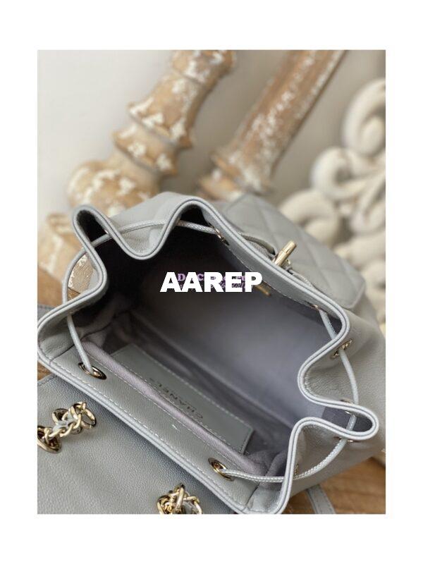 Replica Chanel Mini Business Affinity Backpack AS3530 Grey 7
