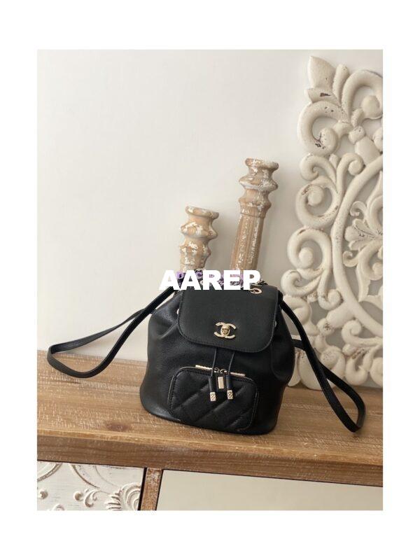 Replica Chanel Mini Business Affinity Backpack AS3530 Black 3
