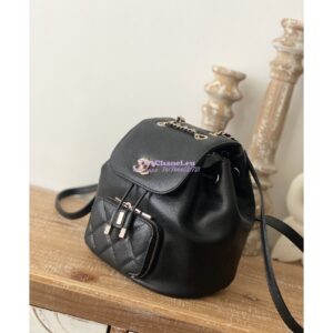 Replica Chanel Mini Business Affinity Backpack AS3530 Black 2