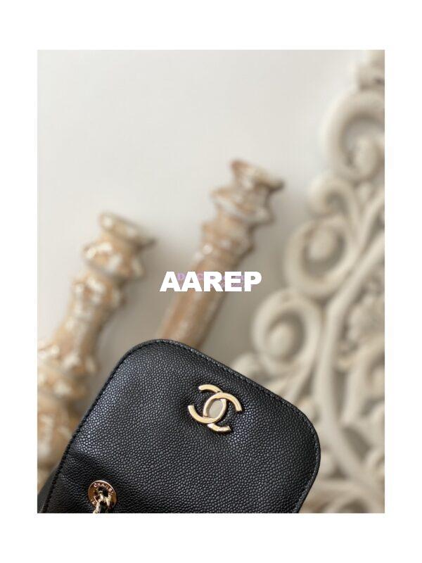Replica Chanel Mini Business Affinity Backpack AS3530 Black 7