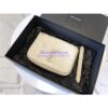 Replica YSL Saint Laurent Niki Chain Wallet In Crinkled Vintage Leather 583103 Red 2