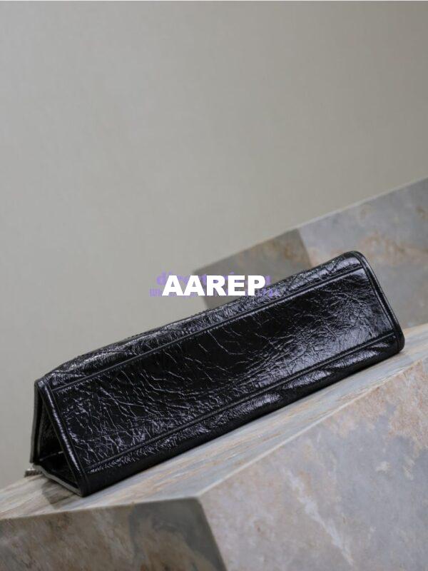 Replica Saint Laurent YSL Niki Medium Shopping Bag In Crinkled Vintage Leather 577999 Black 17