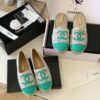 Replica Chanel Tweed and Lambskin White Pink Espadrilles Sandals G37482 2